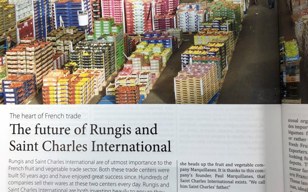 Article FRESHPLAZA « THE FUTURE OF RUNGIS & SAINT-CHARLES INTERNATIONAL »