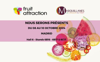 MARQUILLANES en el salon FRUIT ATTRACTION desde 8 a 10 Octobre 2024